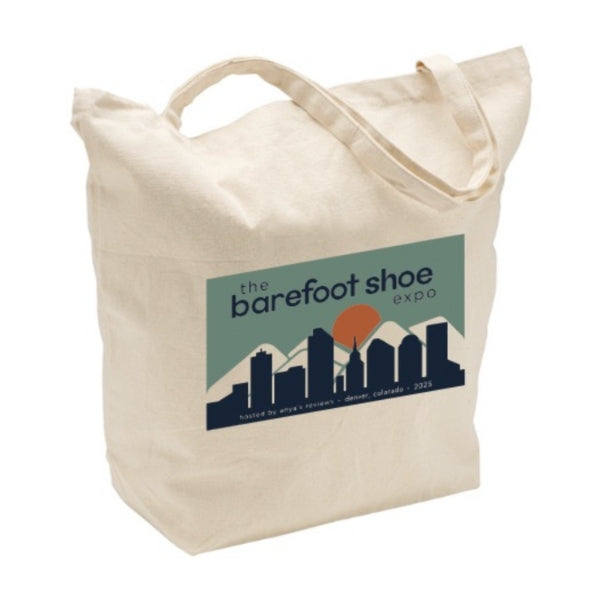 PREORDER Denver 2025 Barefoot Shoe Expo Swag Bag with exclusive coupon codes